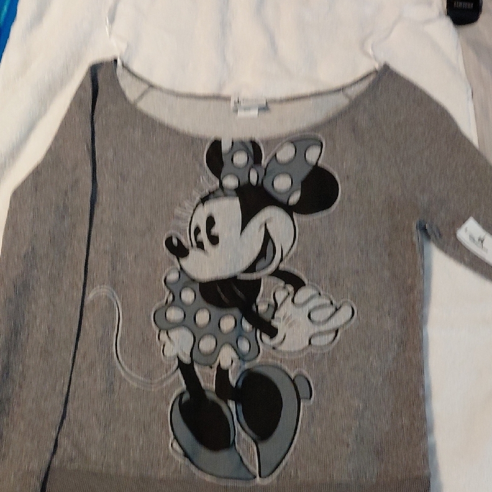 Disney Gray and Black Mickey Mouse Sweatshirt